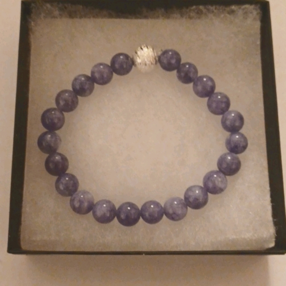 Blue Angelite Stone Bracelet